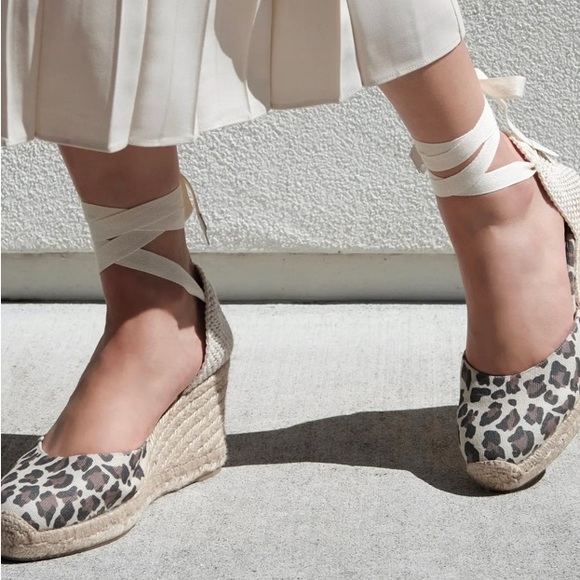 Margaux Shoes Margaux The Espadrille Animal Print Wedges Poshmark